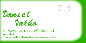 daniel valko business card